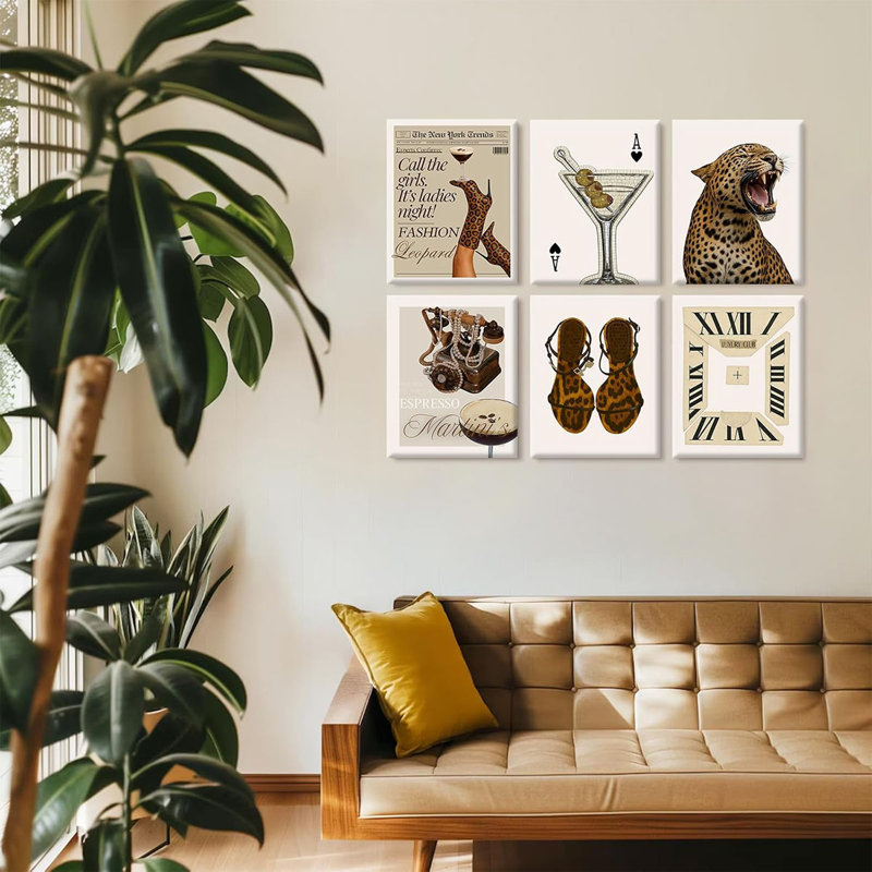 6 Piece Wrapped Canvas Print
