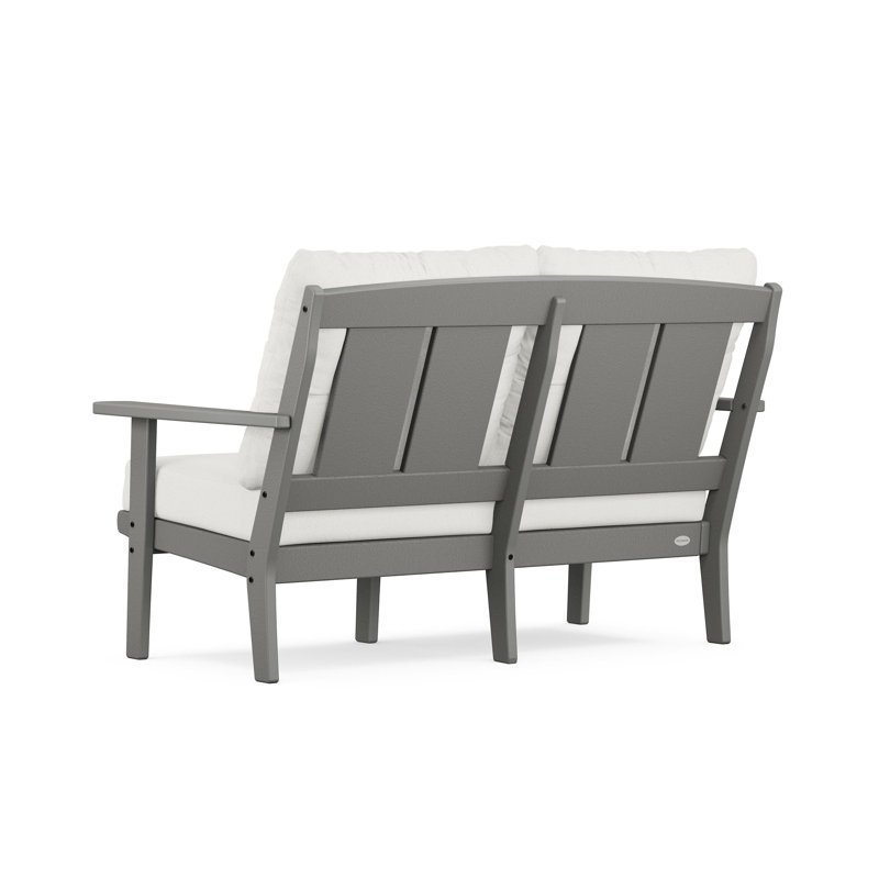 Causeuse Mission, Microfibre Natural Linen Revolution®, Gris ardoise
