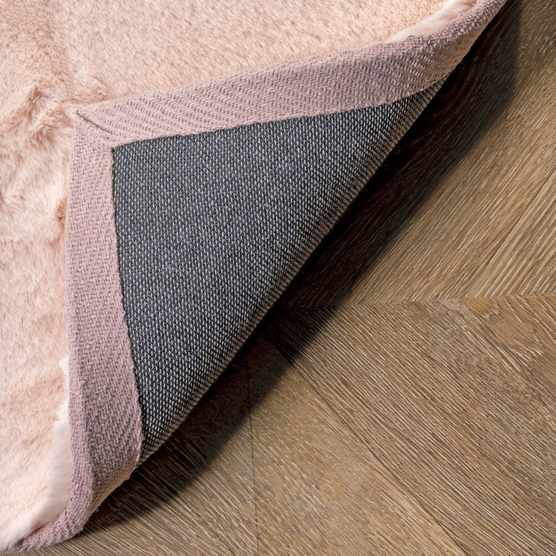 Tapis rose Aintzane, Tapis de couloir 2 pi 6 po x 8 pi