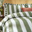 Cotton Blend Striped Duvet Cover Set