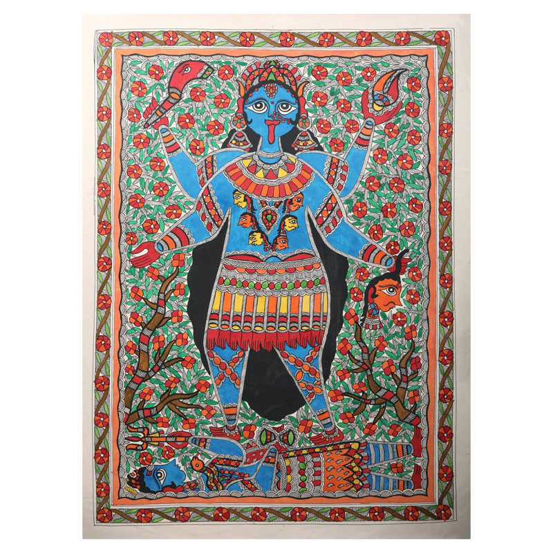 Déesse Kali Maa | Papier fait à la main | Par Ashutosh Jha