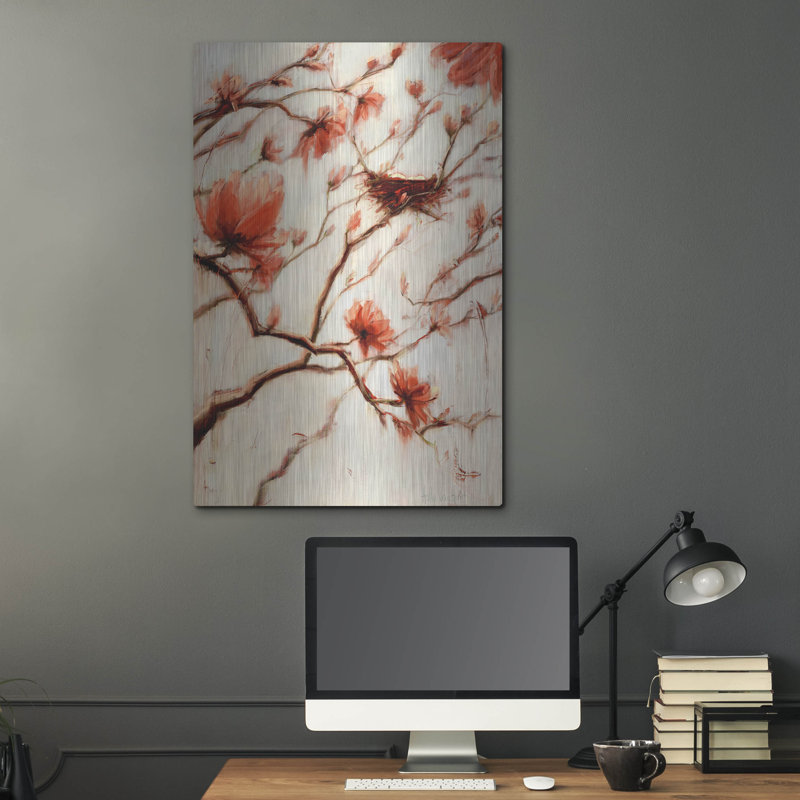Art mural en métal luxueux «Flush With Poss possibilités» par Holly Van Hart, 24 po x 36 po, H 36 po x l 24 po