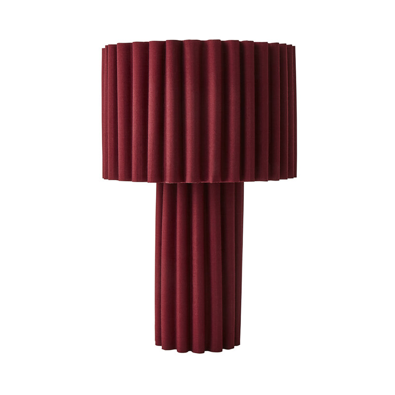 Lenny Table Lamp, Red, Yes