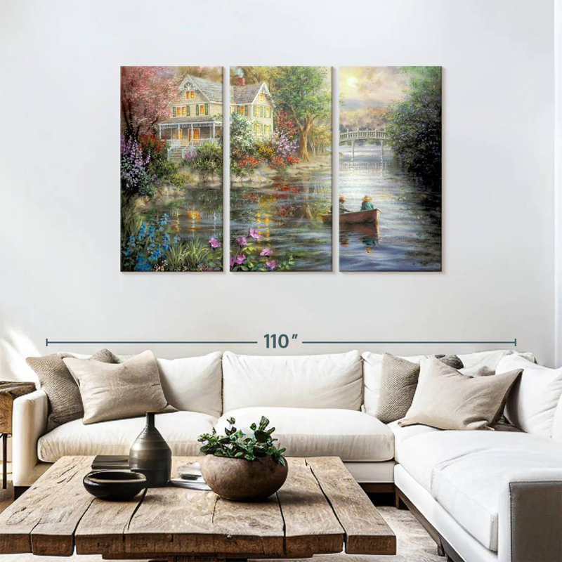 Lilie The Evening Reflections, 48" H x 74" W