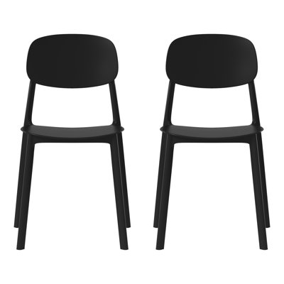Delron All-Weather Stacking Patio Dining Side Chair