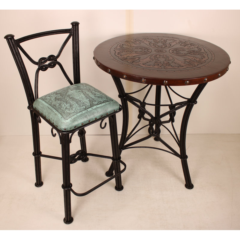 Tabouret de bar Slawson, Turquoise clair