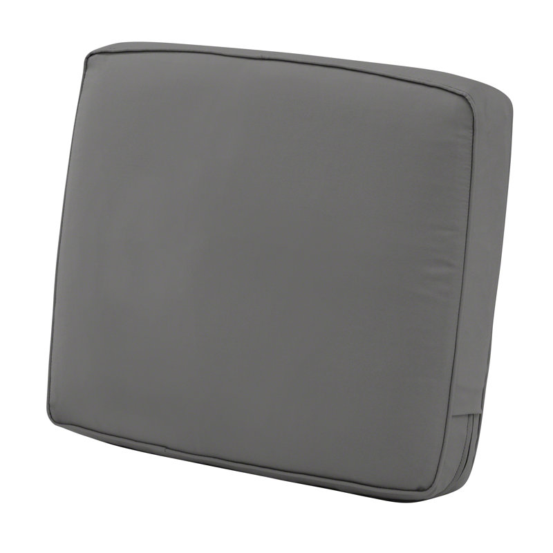 Pina Outdoor Lounge Chair Seat Cushion, Light Charcoal Gray, 4" H x 23" W x 20" D