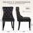 Velvet Dining Chair Set, High-End Tufted Upholstery With Nailhead Trim Back Pull Tab And Solid Wood Legs Dining Chairs -193687551