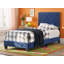 Lit simple en velours bleu marine Modena-83537957-83537952