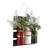 16'' Faux Pine Plant in Wood Jar
