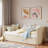 Upholstered Daybed With Pop Up Trundle-1324586892