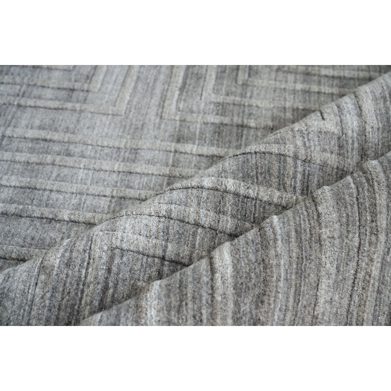 Castelli Geometric Area Rug in Gray, Rectangle 9' x 12', Gray