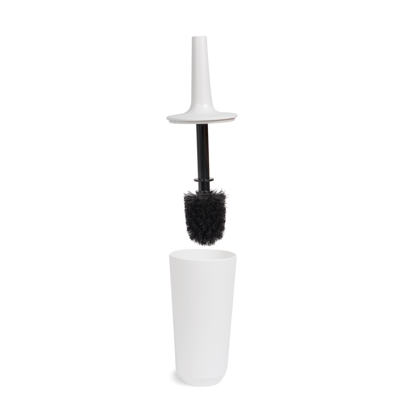 Umbra Corsa Melamine Toilet Brush And Holder, White