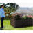 6X3x2ft Galvanized Raised Garden Bed, Outdoor Planter Garden Boxes Large Metal Planter Box For Gardening Vegetables Fruits Flowers, Brown-2021468699-2021468700