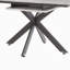 Très grande table de salle à manger de 62,15 po à rallonge de 78,15 po de style Mid-Century moderne pour la salle à manger, la table de fête, la table de conférence, les pieds en X en métal noir.