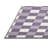 Machine Washable Checkered Pink Area Rug