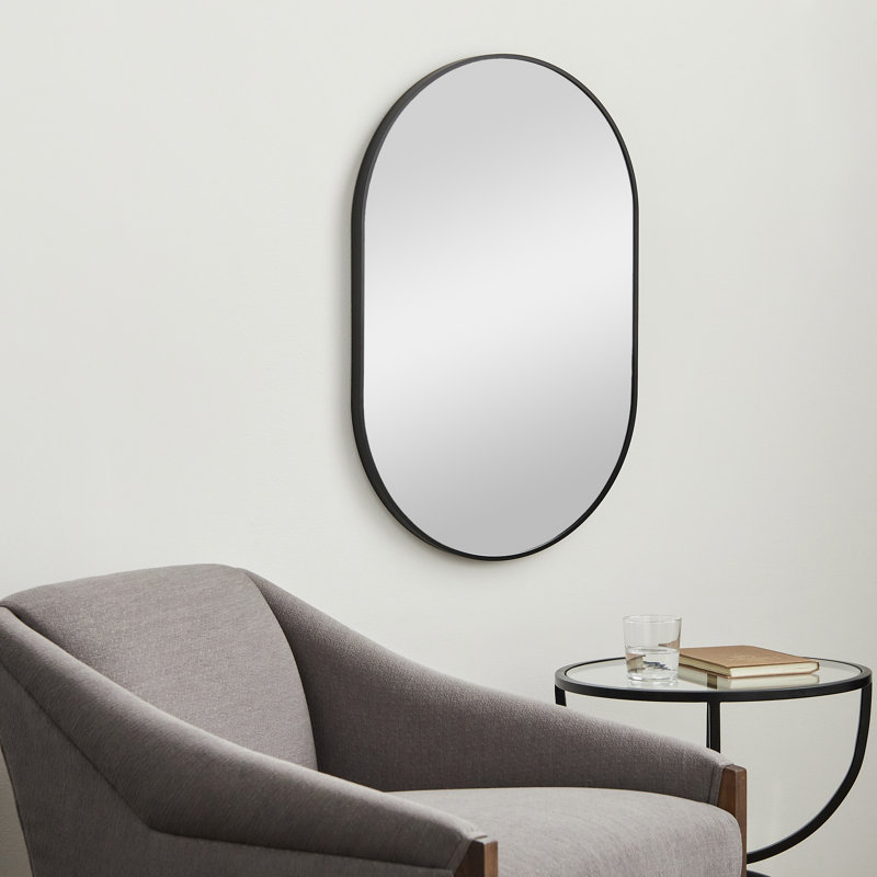 Destefano Essence Accent Mirror, Black, 30" x 20"