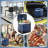 35QT Electric Cooler & Warmer – Dual-Power 12V/110V Portable Fridge for Car & Home – Auto-Lock Handle & LED Light – Rapid Cooling to 32°F for Camping, Travel, and Road Trips,Blue-125276388