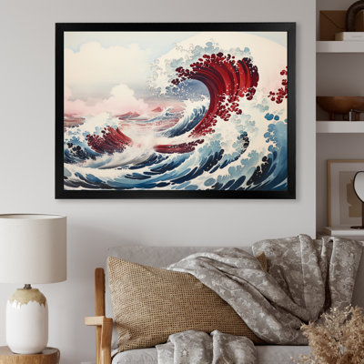 «Master Great The Red Great Of Kanagawa IV», reproduction d'art sur toile