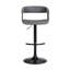 Tabouret de bar pivotant à hauteur réglable avec accoudoirs et base piédestal Demetrik-373467547-376710739