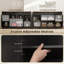 Buffet, armoire de cuisine 55 po, noir