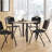 Kee Square Breakroom Table Top, 4 M Stack Chairs-841026406-841026429-841026428