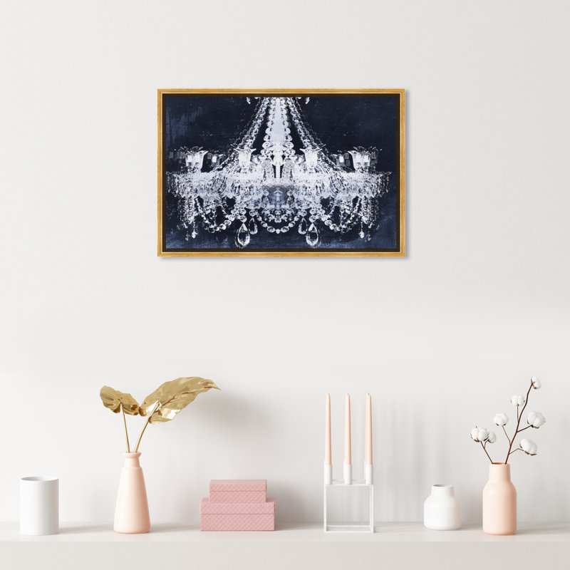 «Dramatic Entrance Indigo», impression sur toile, H 20 po x l 30 po, Cadre doré