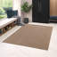 Machine washable soft solid colour rug