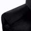 Ensemble de 2 pièces noir, revêtement en chenille, assise profonde, 3 coussins, canapé et fauteuil-502042231