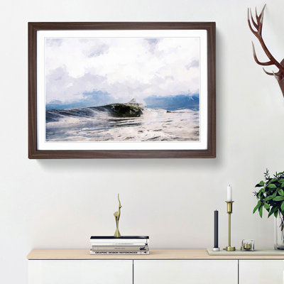 Surfing in New York in Abstract - Framed Print