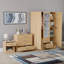 Maybery 3 Piece Bedroom Set (1 Drawer Bedside Chest, 4 Drawer Chest, 3 Door 2 Drawer Mirrored Wardrobe), (5)-211389591