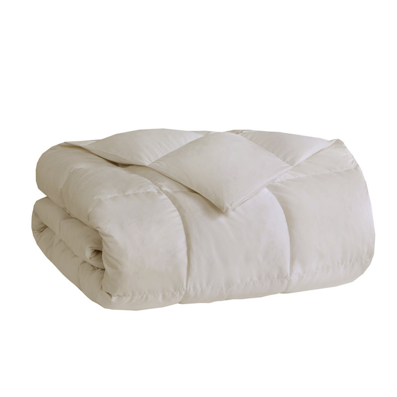 Twin Cream Down Microfiber Oversized Comforter