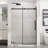 Matte Black Shower Door, 1/4"  6Mm  Tempered Glass, Waterproof Performance, Quiet Sliding In Bathroom Clear Smooth And