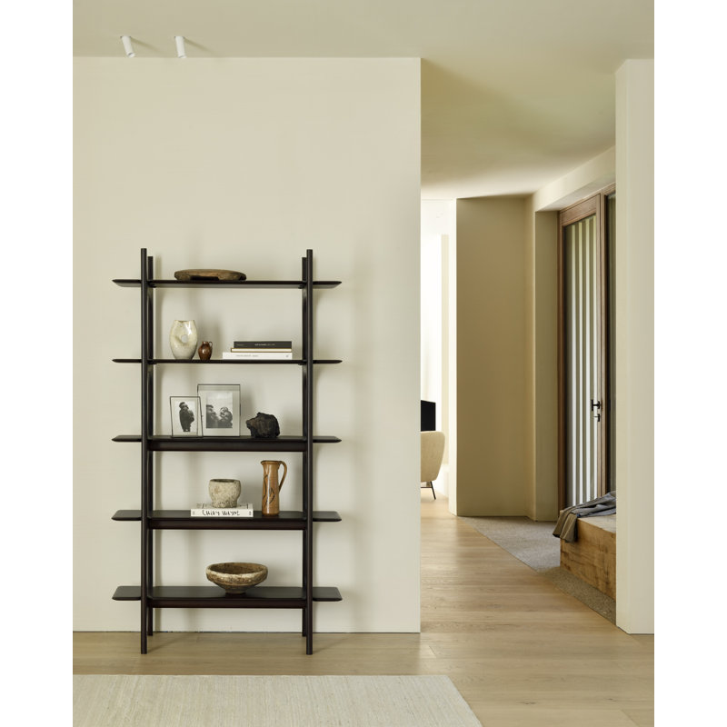 PI rack - varnished mahogany - dark brown 110/39/187, Oak
