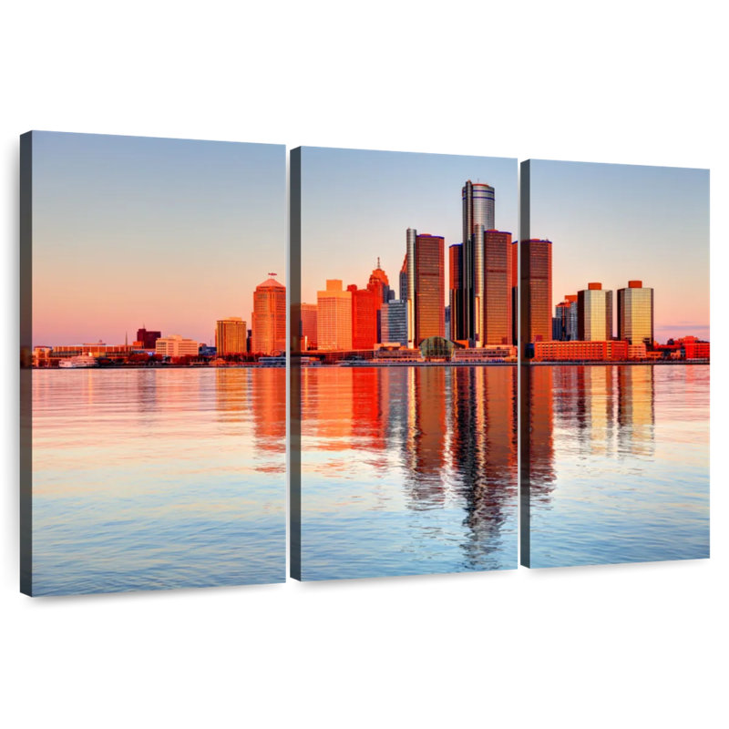 Rorry Michigan Sunset Glow, 32" H x 50" W