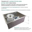Évier de cuisine de cuisine encastré en acier inoxydable de calibre 18 de 27 po X 22 po Transolide-99218969