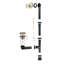 Baignoire en alcôve en acrylique blanc brillant avec drain externe 60 po x 30 po Streamline-101699048