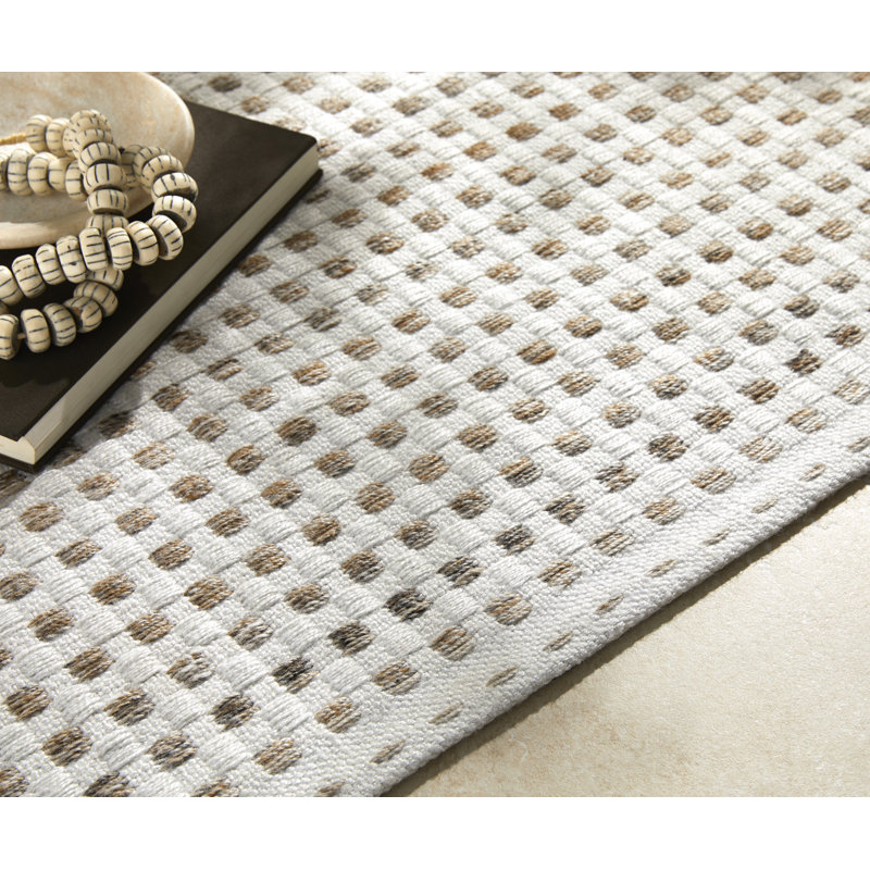 Geometric Area Rug, Rectangle 12' x 15', Beige