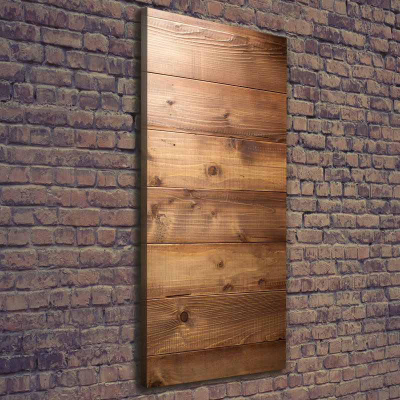Wooden Background - Wrapped Canvas Print