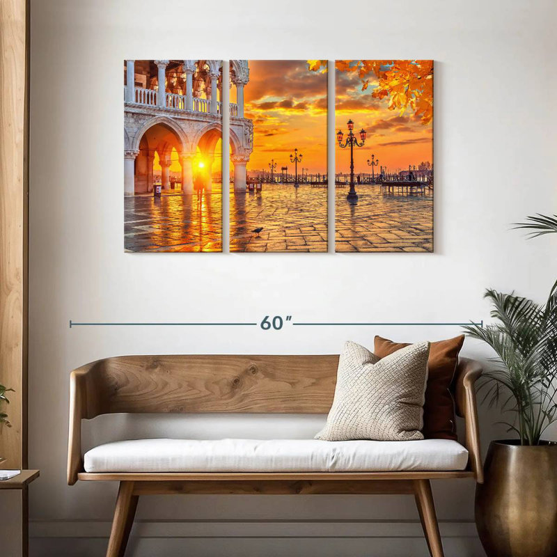 Sebbie Piazza Di San Marco, H 28 po x l 45 po