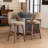 Mid-Century Modern Armless Upholstered Counter Stool-1760559299