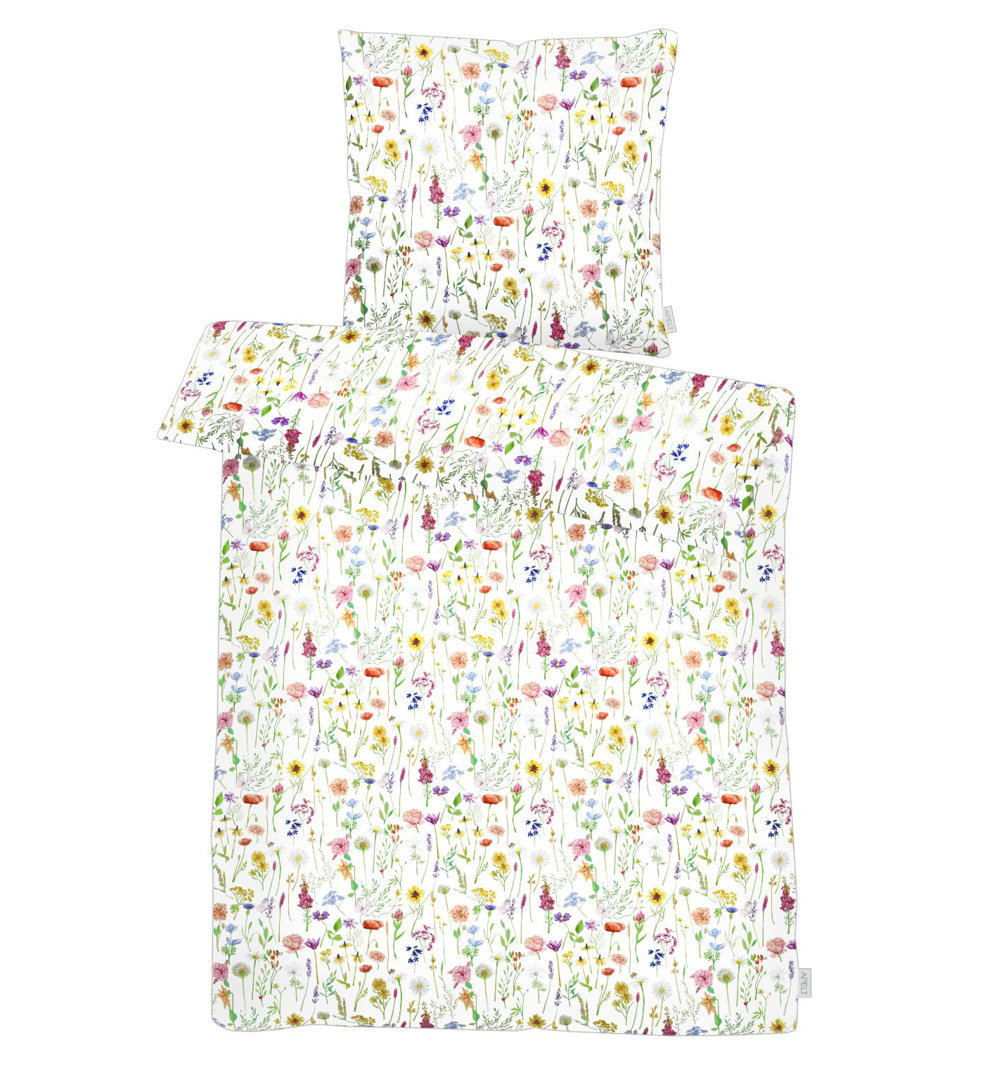 Cotton Floral Duvet Cover Set with Pillowcases Included