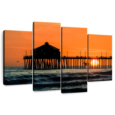 Aletra Huntington Pier At Dusk