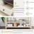Console Table, 50 Inch Retro Sofa Table with 3 Storage Drawers and 2-Tier Open Storage Shelf Entryway Table for Living Room, Kitchen, Entryway, Hallway-65928588