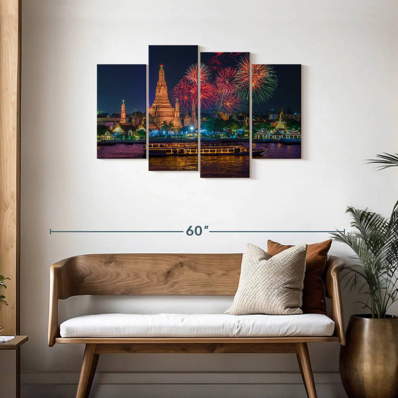 Nicci Bangkok New Year Fireworks, 27" H x 43" W