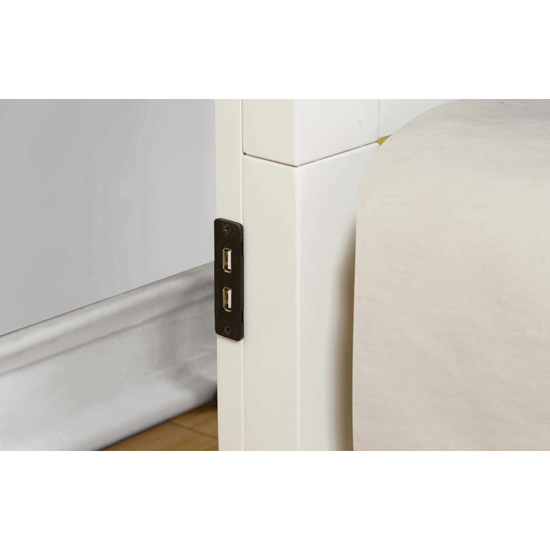 Huey Standard Bed, Twin, White