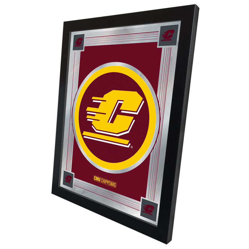 NCAA Logo Mirror, impression encadrée, Central Michigan