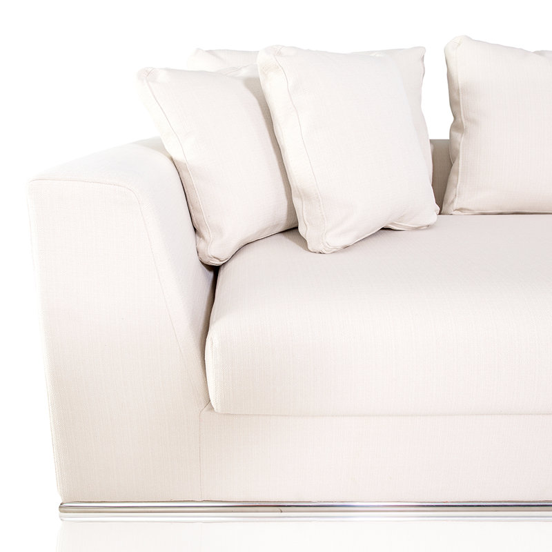 Canapé modulaire réversible de 120,5 po de largeur Amalfi, Blanc cassé