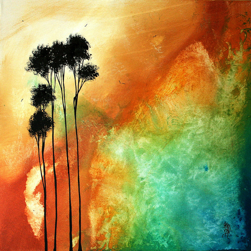 Madart Inc. Desert Mirage, H 12 po x l 12 po, Non, Wrapped Canvas