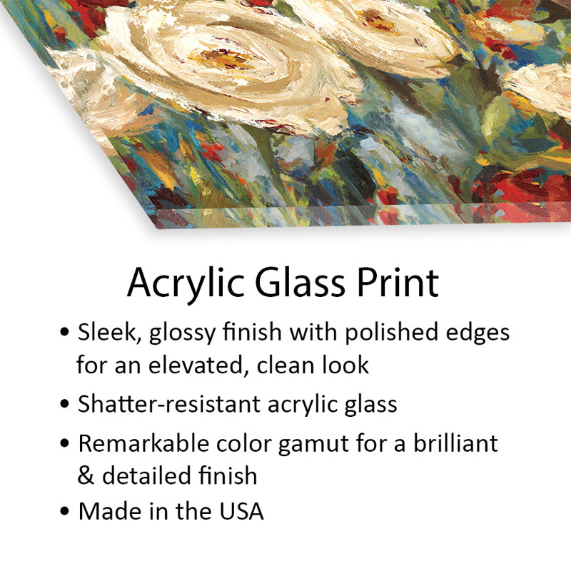 Calico Fields sur plastique / acrylique par Asia Jensen Print